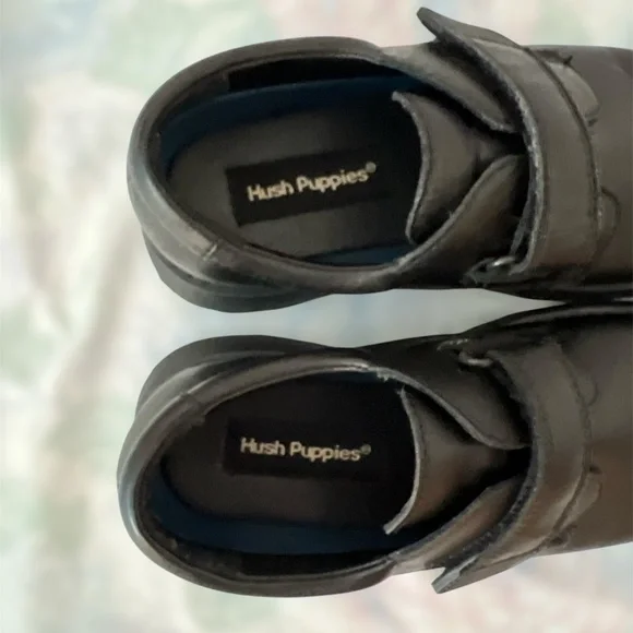 VGUC Hush Puppies Dress Shoes "Kent" Boys 2.5, Black - Picture 6 of 9